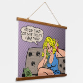 Wandtapijt "Crazy Cat Lady" Hangend Wandkleed (Gebogen)