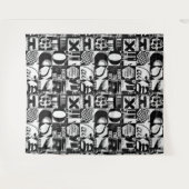 Wandtapijt en zwarte achtergrond van foto's wandkleed (Voorkant (horizontaal))