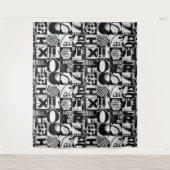 Wandtapijt en zwarte achtergrond van foto's wandkleed (Voorkant)