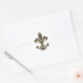 Wandtapijt Fleur de lis 4 Ronde Sticker (Envelop)