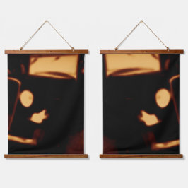 Wandtapijt in houten frame - Retro Automotive Hangend Wandkleed