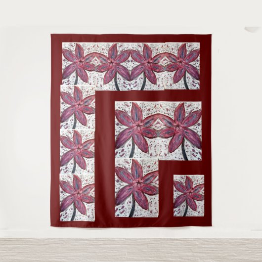 Wandtapijt Lilium orientalis Wandkleed (Voorkant)