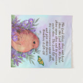 Wandtapijt met bijbelvers en natuur artwork wandkleed (Voorkant (horizontaal))