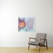 Wandtapijt met bijbelvers en natuur artwork wandkleed (In Situ (horizontaal))