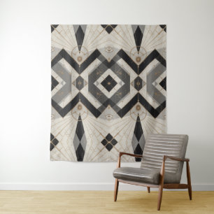 wandtapijt met regale geometrie wandkleed
