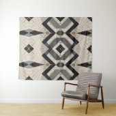 wandtapijt met regale geometrie wandkleed (In Situ (horizontaal))