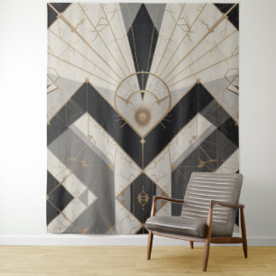 wandtapijt met regale geometrie wandkleed