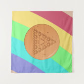 Wandtapijt met spel Dalgona meerdere driehoek Wandkleed (Voorkant (horizontaal))