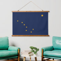 wandtapijt met vlag van Alaska, VS