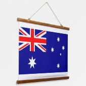 Wandtapijt met vlag van Australië Hangend Wandkleed (Gebogen)