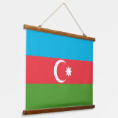 Wandtapijt met vlag van Azerbeidzjan Hangend Wandkleed (Gebogen)