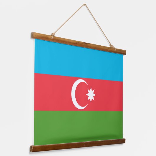 Wandtapijt met vlag van Azerbeidzjan Hangend Wandkleed (Gebogen)