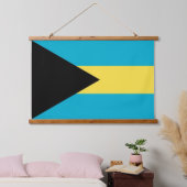 wandtapijt met vlag van Bahama's Hangend Wandkleed (Slaapkamer)