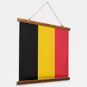 Wandtapijt met vlag van België Hangend Wandkleed (Gebogen)