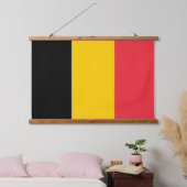 Wandtapijt met vlag van België Hangend Wandkleed (Slaapkamer)