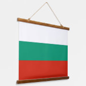 Wandtapijt met vlag van Bulgarije Hangend Wandkleed (Gebogen)