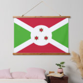Wandtapijt met vlag van Burundi Hangend Wandkleed (Slaapkamer)