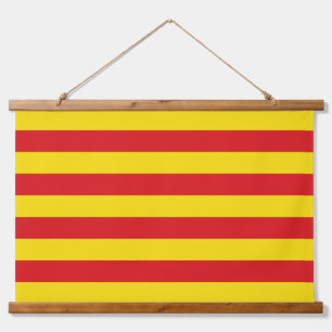 Wandtapijt met vlag van Catalonië Hangend Wandkleed