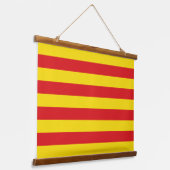 Wandtapijt met vlag van Catalonië Hangend Wandkleed (Gebogen)