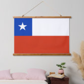 wandtapijt met vlag van Chili Hangend Wandkleed (Slaapkamer)
