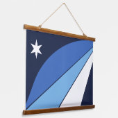 Wandtapijt met vlag van Columbia, S.C. Hangend Wandkleed (Gebogen)