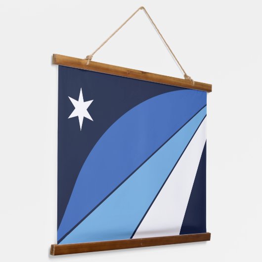 Wandtapijt met vlag van Columbia, S.C. Hangend Wandkleed (Gebogen)