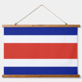 Wandtapijt met vlag van Costa Rica Hangend Wandkleed (Voorkant)
