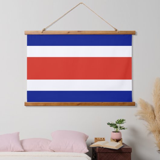 Wandtapijt met vlag van Costa Rica Hangend Wandkleed (Slaapkamer)
