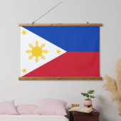 Wandtapijt met vlag van de Filipijnen Hangend Wandkleed (Slaapkamer)