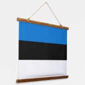 Wandtapijt met vlag van Estland Hangend Wandkleed (Gebogen)