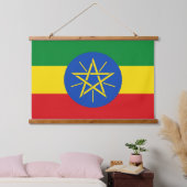 Wandtapijt met vlag van Ethiopië Hangend Wandkleed (Slaapkamer)