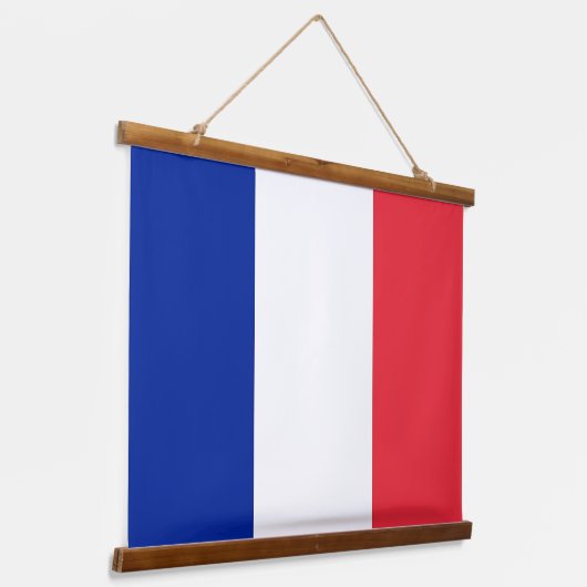 Wandtapijt met vlag van Frankrijk Hangend Wandkleed (Gebogen)