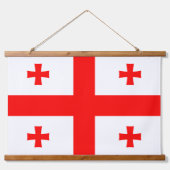 Wandtapijt met vlag van Georgië Hangend Wandkleed (Voorkant)