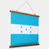 Wandtapijt met vlag van Honduras Hangend Wandkleed (Gebogen)