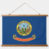 wandtapijt met vlag van Idaho, VS Hangend Wandkleed (Voorkant)