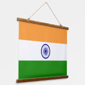 Wandtapijt met vlag van India Hangend Wandkleed (Gebogen)