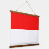 Wandtapijt met vlag van Indonesië Hangend Wandkleed (Gebogen)