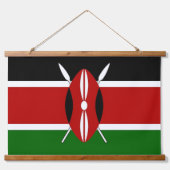 Wandtapijt met vlag van Kenia Hangend Wandkleed (Voorkant)