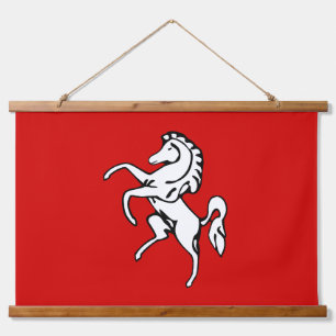 Wandtapijt met vlag van Kent County, Engeland Hangend Wandkleed