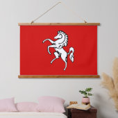 Wandtapijt met vlag van Kent County, Engeland Hangend Wandkleed (Slaapkamer)