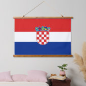 Wandtapijt met vlag van Kroatië Hangend Wandkleed (Slaapkamer)