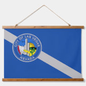 wandtapijt met vlag van Las Vegas, VS Hangend Wandkleed (Voorkant)