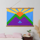 Wandtapijt met vlag van Manitou Springs Hangend Wandkleed (Slaapkamer)