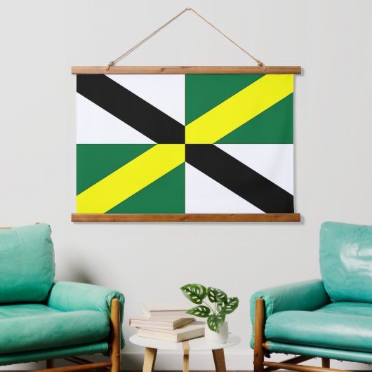 wandtapijt met vlag van Monterey, VS Hangend Wandkleed (Woonkamer)