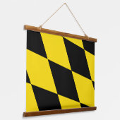 Wandtapijt met vlag van München, Duitsland Hangend Wandkleed (Gebogen)