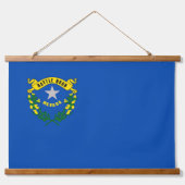 wandtapijt met vlag van Nevada, VS Hangend Wandkleed (Voorkant)