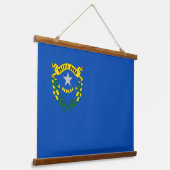 wandtapijt met vlag van Nevada, VS Hangend Wandkleed (Gebogen)