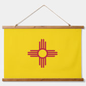 wandtapijt met vlag van New Mexico, VS Hangend Wandkleed (Voorkant)