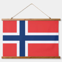 Wandtapijt met vlag van Noorwegen