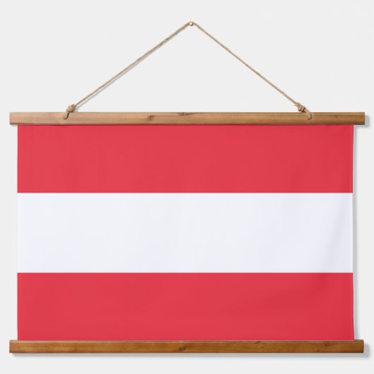 Wandtapijt met vlag van Oostenrijk Hangend Wandkleed (Voorkant)
